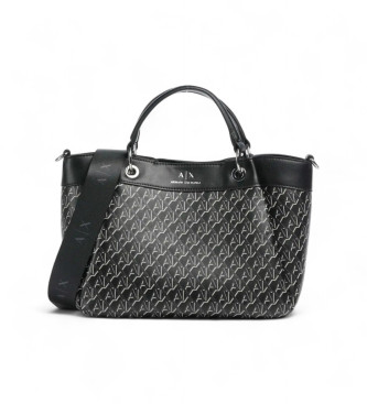 AIX Armani Exchange para mujer. XW000393AF17145MC043 Bolso capazo negro (OSFA), Casual, Poliéster