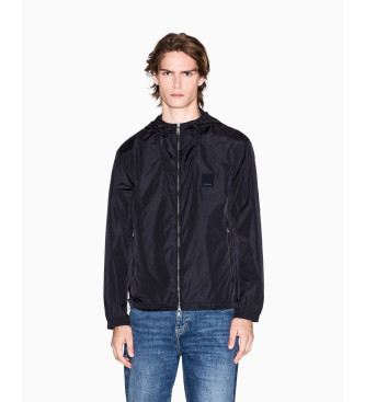 A|X Armani Exchange para hombre. XM000342AF12285UC001 Chaqueta Blouson negra (L), Negro, Casual, Poliamida