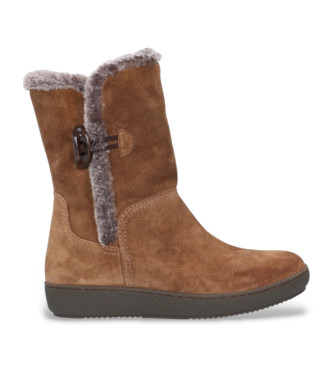 Alpevoor vrouwen. 322011 Urban bruin leren enkellaarsjes (37), Leer, Plat, Geen, Casual