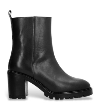 Alpe para mujer. 522208 Botines de piel Valley negro (37), 3 a 5cm, Ninguno, Casual