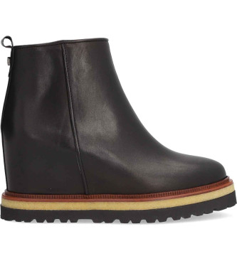 Alpe para mujer. 550636 Botines de piel Vanity 2 negro (38), 8 a 10cm, Cremallera, Casual