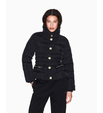 A|X Armani Exchange para mujer. XW000653AF15984UC001 Abrigo acolchado negro (XL), Casual, Poliéster