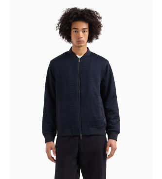 Armani Exchange para hombre. XM000725AF13029UB101 Chaqueta Bomber Elástica marino (XXL), Casual, Poliéster