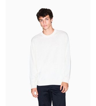 Armani Exchange para hombre. XM000338AF12291U0009 Jersey Mezcla blanco (M), Casual, Algodón