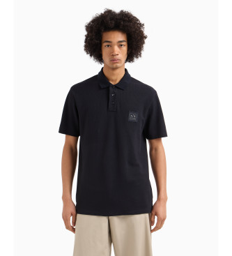 Armani Exchange para hombre. XM000356AF12758UB101 Polo de manga corta marino (L), Casual, Algodón