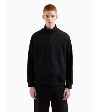 Armani Exchange para hombre. XM000311AF10365UC001 Sudadera con Cremallera negro (L), Casual, Deportivo, Algodón, Multideporte