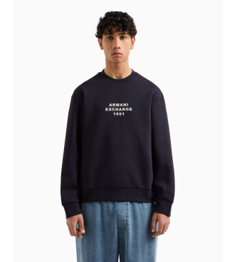 Armani Exchange para hombre. XM000460AF10818UB101 Sudadera Elástica marino (XS), Casual, Algodón