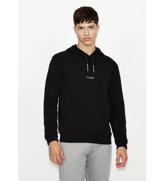 Sudadera logotipo negro (XL), Casual, Algodón, Armani Exchange outlet 2024.
