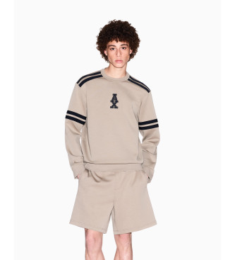 Armani Exchange para hombre. XM000481AF10818U6167 Sudadera de algodón elástico taupe (L), Casual, Deportivo, Multideporte