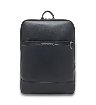 Armani Exchange para hombre. XM001600AF17205MC105 Mochila cuadrada con logo negro (OSFA), Casual, Poliéster
