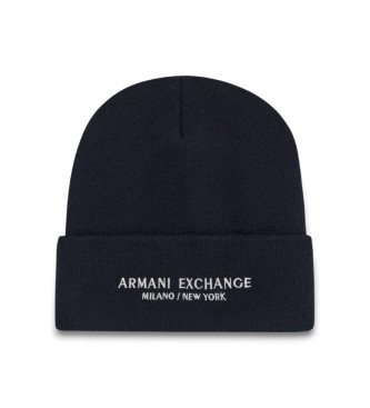 Armani Exchange para hombre. XM001637AF16950UB101 Gorro Milano ASV marino (OSFA), Casual, Poliéster