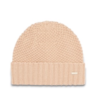 A|X Armani Exchange para mujer. XW001499AF16604U1051 Gorro Beanie Hat beige (OSFA), Casual, Lana