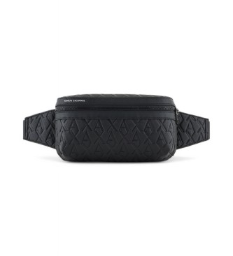 Armani Exchange para hombre. XM000844AF12133UC001 Riñonera Logo negro (OSFA), Casual, Poliéster