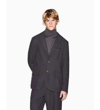 A|X Armani Exchange para hombre. XM001873AF16644U8092 Americana Mezcla gris oscuro (38), Casual, Poliéster