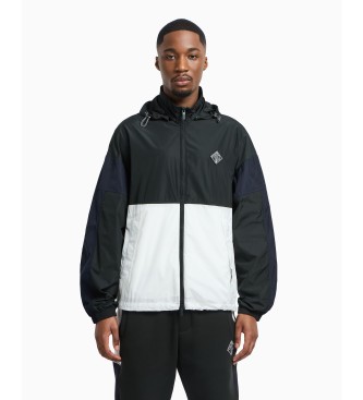 Armani Exchange para hombre. XM000190AF12012MB063 Chaqueta cortavientos negro, blanco (M), Casual, Poliéster