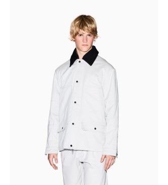 Armani Exchange para hombre. XM001864AF16679U1013 Chaqueta Wind blanco roto (XL), Casual, Algodón