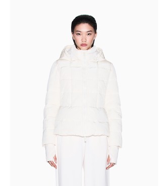 Armani Exchange para mujer. XW000650AF16207U1003 Abrigo Double blanco roto (M), Casual, Poliamida