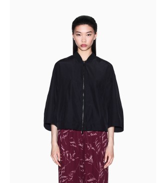 Armani Exchange para mujer. XW001228AF15982UC001 Chaqueta Bomber negro (L), Casual, Poliéster