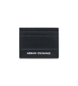 Armani Exchange para hombre. XM000169AF17217UC001 Tarjetero Monograma negro (OSFA), Casual, Piel