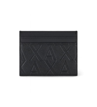 Armani Exchange para hombre. XM000880AF12133UC001 Tarjetero ASV con pinza negro (OSFA), Casual, Poliéster