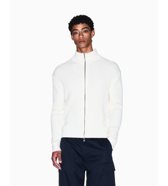 Armani Exchange para hombre. XM000912AF10348U0009 Chaqueta Cremallera beige (S), Casual, Algodón