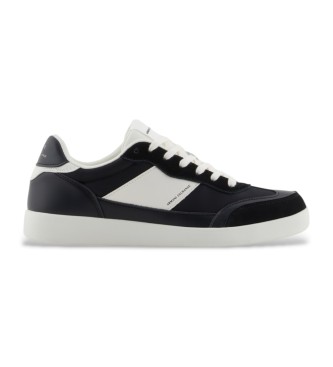 Armani Exchange para hombre. XUX249XV947N814 Zapatillas logo negro (42), Plano, Cordones, Casual