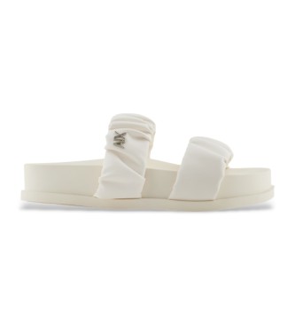 Armani Exchange para mujer. XDP062XV92600894 Sandalias planas blanco (35), Plano, Ninguno, Casual