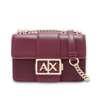 Armani Exchange para mujer. XW000071AF12039UA343 Bolso Logo Metal burdeos (OSFA), Casual, Fiesta, Poliéster