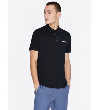 Armani Exchange para hombre. 8NZF80Z8H4Z1510 Polo de algodón marino (L), Casual, Manga corta