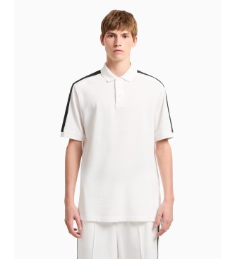 Armani Exchange para hombre. XM000307AF10366U0009 Polo de manga corta blanco (XXL), Casual, Algodón