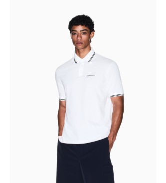 Armani Exchange para hombre. XM000993AF10361U0009 Polo de Algodón Regular blanco (XS), Casual, Manga corta