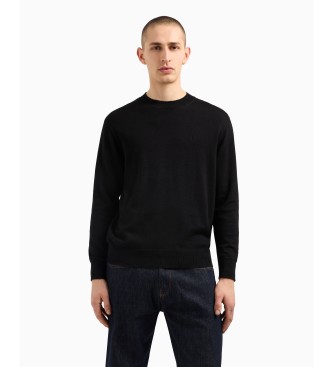 Armani Exchange para hombre. XM000338AF12291UC001 Jersey en mezcla de algodón negro (3XL), Casual