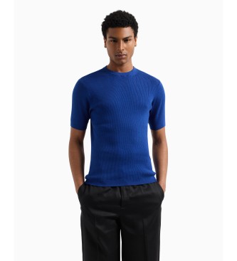 Armani Exchange para hombre. XM000698AF11967UB088 Jersey de manga corta azul (L), Casual, Algodón