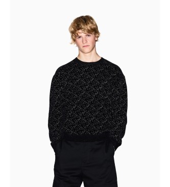 A|X Armani Exchange para hombre. XM001330AF16916FC196 Jersey Logotipos negro (M), Casual, Clásico, Poliéster