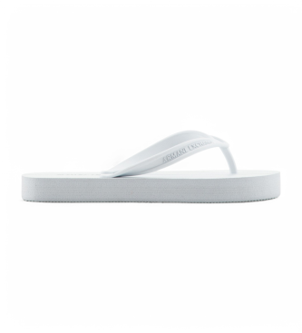 A|X Armani Exchange para mujer. XDQ010XV700K681 Chanclas XDQ010 blanco (37), Plano, Ninguno, Beachwear