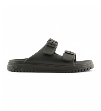 Sandalias Soul slide negro (40), Plano, Ninguno, Casual