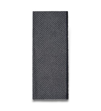 A|X Armani Exchange para hombre. XM001714AF17470FB278 Bufanda Jaquard Logo azul (OSFA), Casual, Viscosa