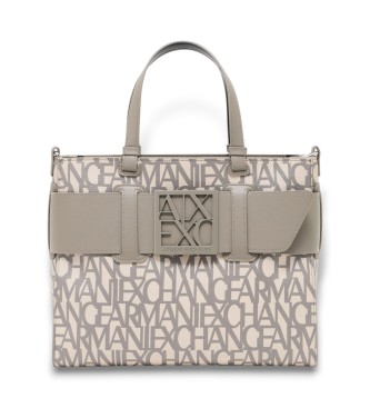 A|X Armani Exchange para mujer. 9426893F742M1014 Bolso Solid beige (OSFA), Casual, Algodón