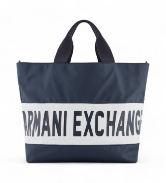 Armani Exchange para hombre. XM000264AF12100MB106 Bolso Shopping marino (OSFA), Casual, Poliéster