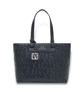 A|X Armani Exchange para mujer. XW001481AF15774UC001 Bolso Logo Integral negro (OSFA), Casual, Poliéster