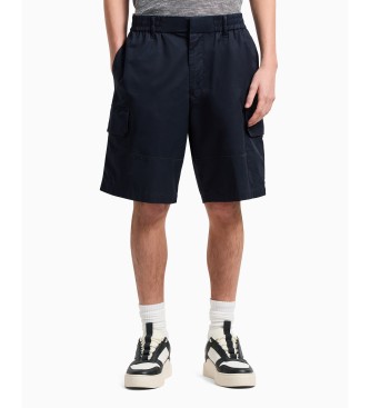 Short cargo marino (28), Casual, Algodón