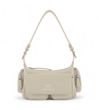 Armani Exchange para mujer. XW000405AF12589U1092 Bolso Baguette beige (OSFA), Casual, Poliéster