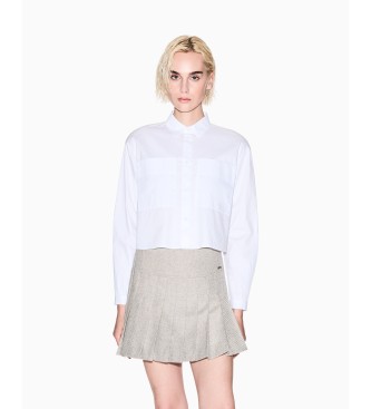 A|X Armani Exchange para mujer. XW000694AF16146M1088 Falda Plisset Beige (S), Casual, Poliéster