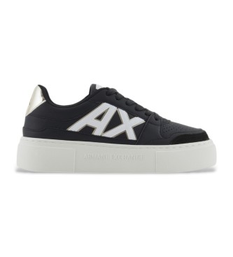 Zapatillas con logo negro (40), Plano, Cordones, Casual, Pana, Armani Exchange outlet 2024.