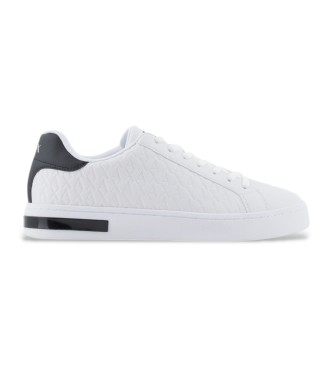 A|X Armani Exchange Zapatillas logotipo cruzado blanco