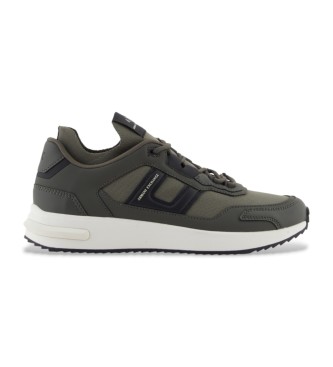 A|X Armani Exchange para hombre. XM001682AF17359U8144 Zapatillas Contraste verde (43.5), Plano, Cordones, Casual