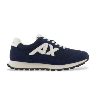 Armani Exchange para hombre. XM001960AF19388MB005 Zapatillas Style marino (41), Plano, Cordones, Casual