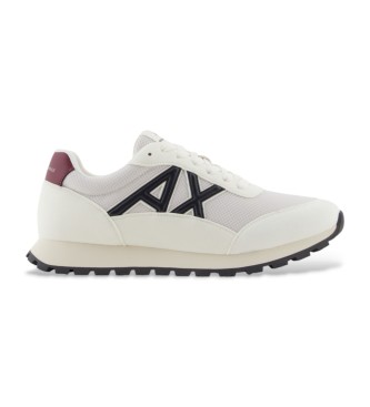 Armani Exchange para hombre. XM001960AF19388MZ255 Zapatillas Style blanco (41), Plano, Cordones, Casual