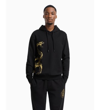 Armani Exchange para hombre. XM000217AF10830UC001 Sudadera Dragon negro (XXL), Casual, Algodón