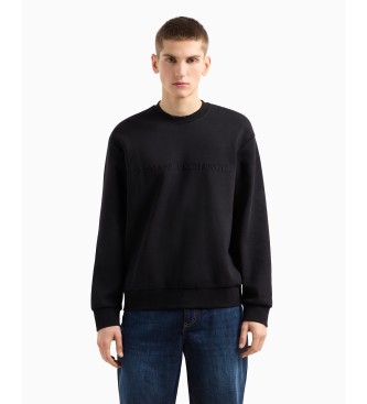 A|X Armani Exchange para hombre. XM000733AF13047UC001 Sudadera Bonded negro (XXL), Casual, Algodón